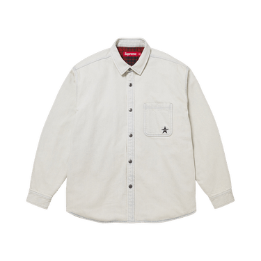 Buy Supreme Quilted Lined Denim Snap Shirt 'Light Washed Indigo