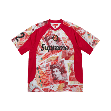 Buy Supreme Pounds Soccer Jersey 'Red' - FW25KN83 RED | GOAT UK