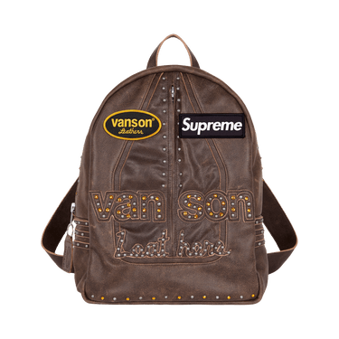 Buy Supreme x Vanson Leathers x B.B. Simon Backpack 'Brown