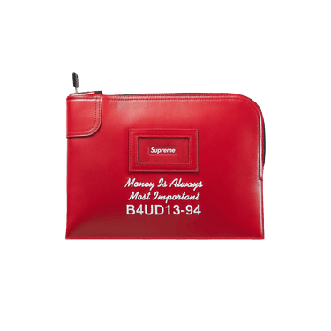 Buy Supreme Leather Money Bag 'Red' - SS25B20 RED | GOAT