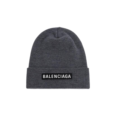 Balenciaga Patch Beanie 'Grey'