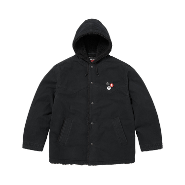 Buy Supreme x Number (N)Ine Faux Shearling Hooded Coat 'Black