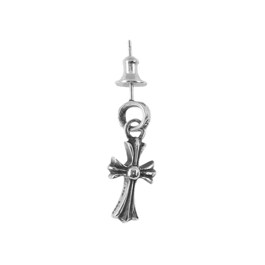 Buy Chrome Hearts Baby Fat Cross Earring 'Silver' - 1383