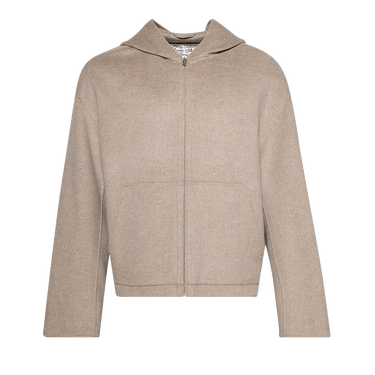 Acne Studios Zip Up Hoodie 'Oatmeal Melange'