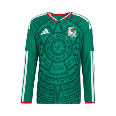 Adidas Mexico 26 Home Authentic Long-Sleeve Jersey 'Bold Green'