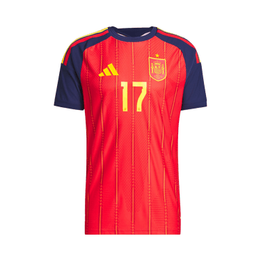 Adidas Spain 26 Home Williams Jr Authentic Jersey 'Vivid Red'