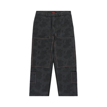 Pleasures Cowhide Double Knee Work Pant 'Black'