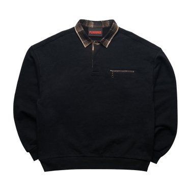 Pleasures Town Polo Sweatshirt 'Black'