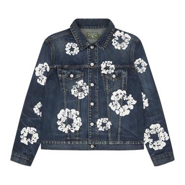 Buy Denim Tears Cotton Wreath Denim Jacket 'Dark Wash