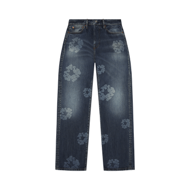 Denim Tears Baggy Laser Cotton Wreath Denim Pant 'Dark Wash'