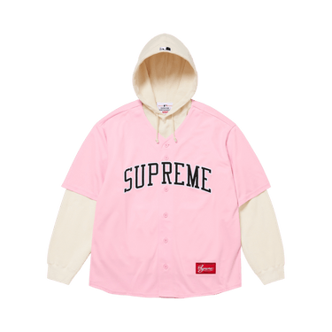 Buy Supreme x Chicago White Sox Hooded Jersey 'Light Pink
