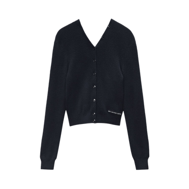 新品未使用Alexander wangニットトップス Buy Alexander Wang Knit Logo Label High Neck Button Up Cardigan