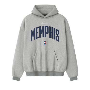 Fear of God Essentials NBA Memphis Grizzlies 90s Hoodie 'Concrete Heather'