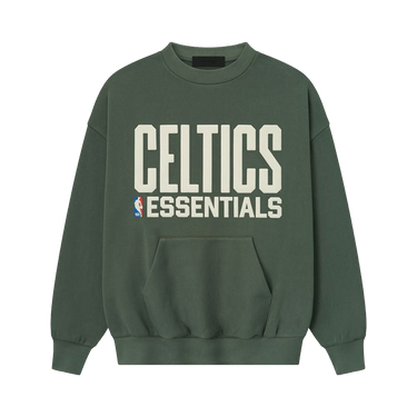 Fear of God Essentials x NBA Celtics Sport Crewneck 'Balsam Green'