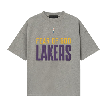 Fear of God Essentials x NBA Lakers 90's Tee 'Concrete Heather'