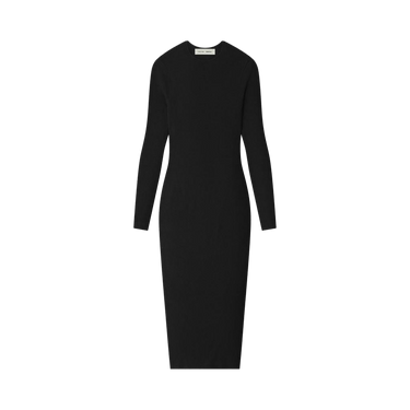 Fear of God Essentials Rib Long-Sleeve Dress 'Vintage Black'