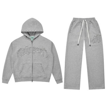 Godspeed Symmetric Studded Sweatsuit V2 'Heather Grey VVS'