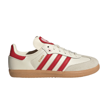 adidas Samba OG K 'Cream White Better Scarlet Gum'