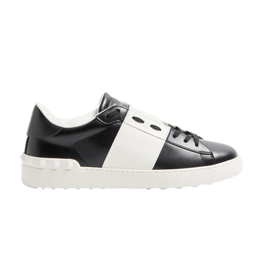 Valentino Garavani Calfskin Open Sneaker 'Black White'