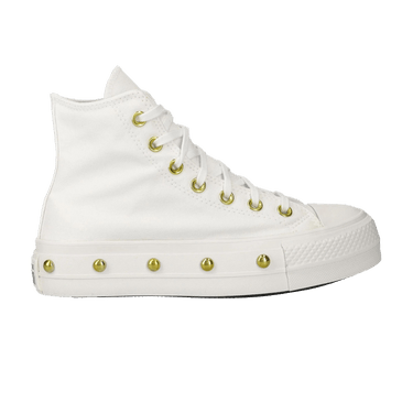 Converse Wmns Chuck Taylor All Star Studded Lift Platform 'White Gold'
