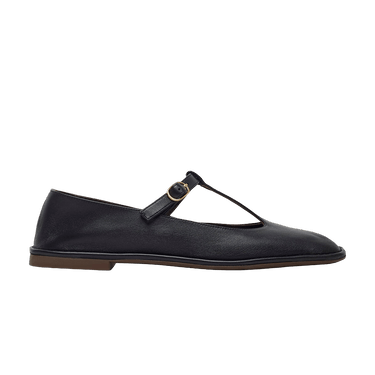 The Row Wmns Square T-Strap Ballerina Flat 'Black'