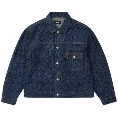 Palace Lace Bleached Denim Jacket 'Indigo Denim'