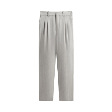 Kith Pinstripe Eli Pleated Trouser 'Light Heather Grey'