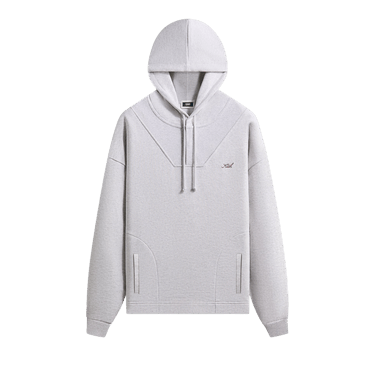 Kith Rib Neck Cropped Camden Hoodie 'Light Heather Grey'