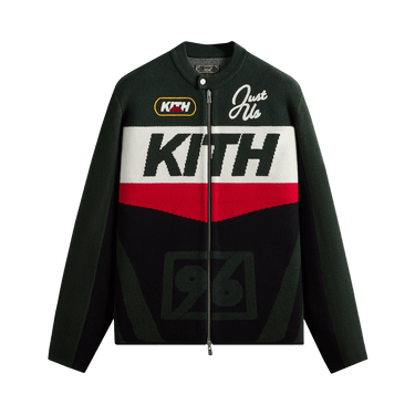 Buy Kith Knit Moto Full Zip Jacket 'Stadium' - KHM034462 302 | GOAT