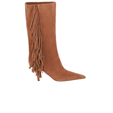 Paris Texas Wmns Jessie Mid Calf Suede Boot 'Terracotta'