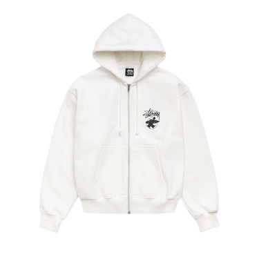 Stussy Long Haul Zip Hoodie 'Off White'
