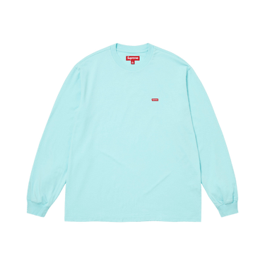Buy Supreme Small Box Long-Sleeve Tee 'Cyan' - SS26KN5 CYAN | GOAT