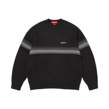 Buy Supreme Raised Stripe Sweater 'Black' - SS26SK21 BLACK | GOAT