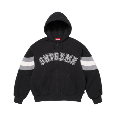 Buy Supreme Filled Zip Up Hooded Sweatshirt 'Black' - SS26SW29