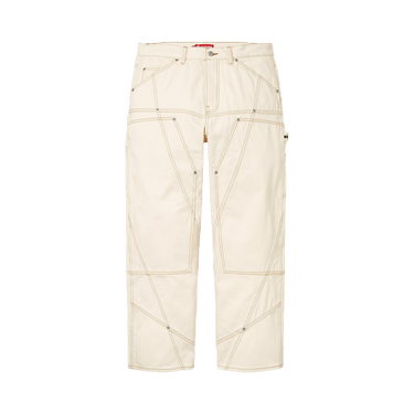 Buy Supreme Contrast Stitch Double Knee Painter Jean 'Natural