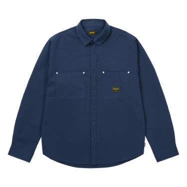 Palace Cotton Twill Overshirt Washed 'Blue'