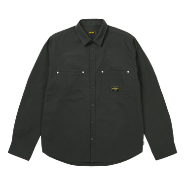 Palace Cotton Twill Overshirt Washed 'Black'