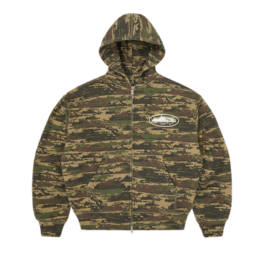 Corteiz Island Puff Print Zip Hoodie 'Digi Camo'