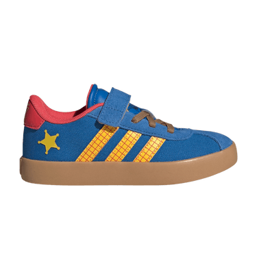 Pixar Toy Story x adidas Vl Court 3.0 Little Kid 'Bright Royal Bold Gold Semi Lucid Red'
