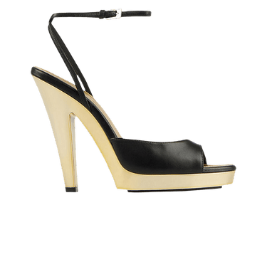 Paris Texas Wmns Gala Sandal 'Black Gold'