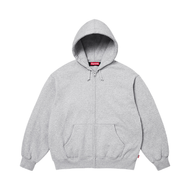 Buy Supreme Cut Out Zip Up Hooded Sweatshirt 'Heather Grey
