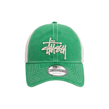 Stussy New Era 9twenty Washed Basic Trucker 'Green'