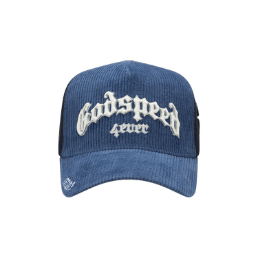 Godspeed Forever Trucker Hat 'Sapphire Corduroy'