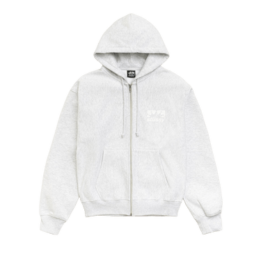 Stussy Box Crown Zip Hoodie 'Ash Heather'