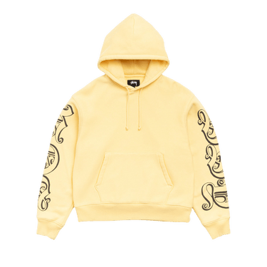 Stussy Motif Print Hoodie 'Yellow'