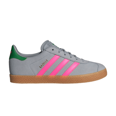 adidas Gazelle J 'Halo Silver Lucid Pink Green'