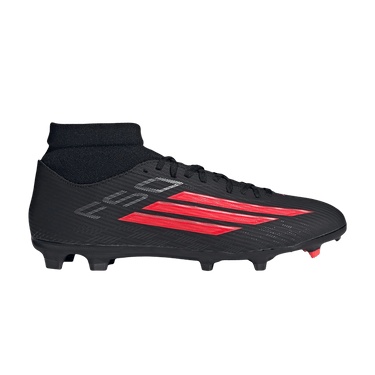 adidas F50 League Mid FG MG 'Core Black Lucid Red'