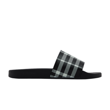 Burberry Check Slides 'Black Calico'