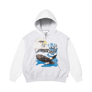Buy Supreme x MM6 Maison Margiela Eagle Zip Up Hooded Sweatshirt
