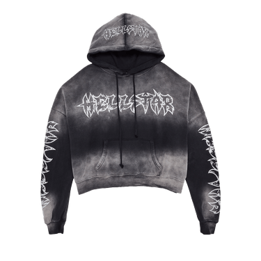 Hellstar Stars Shine Graffiti Hoodie 'Black'